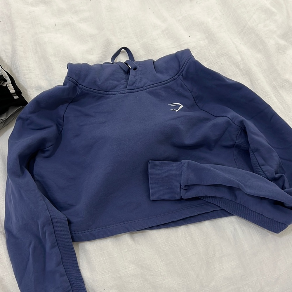Gymshark Cropped Hoodie Purple